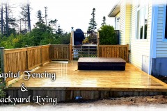 16x24 Deck built around our Client's Hot tub